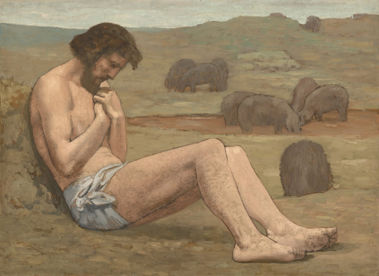 Tuhlaajapoika, luultavasti n. 1879. tekijältä Pierre Puvis de Chavannes