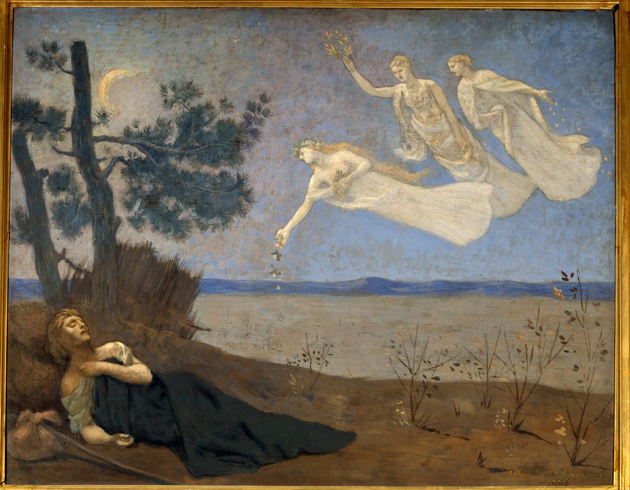 Unelma. Pierre Puvis De Chavannesin (1824-1898) maalaus tekijältä Pierre Puvis de Chavannes
