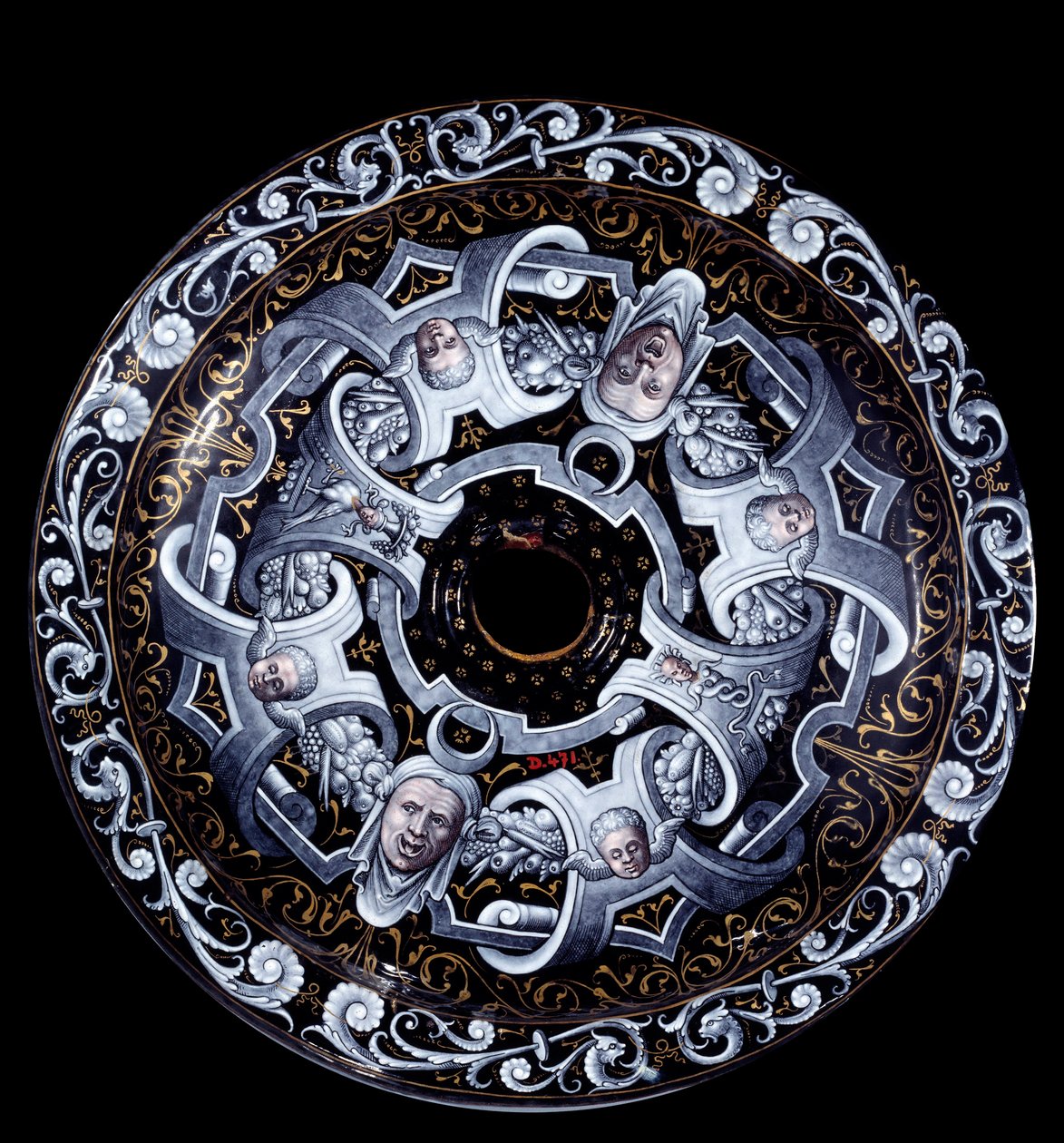 Pierre Reymondille kuuluva Enamaillen tasainen kääntöpuoli (toiminut 1537-1584 jälkeen) 1569. Pariisi, Louvre-museo tekijältä Pierre Reymond