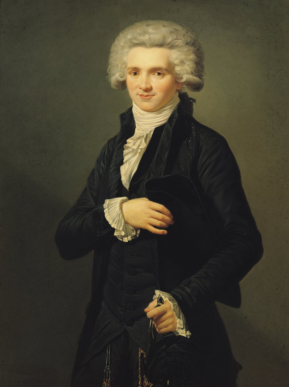 Maximilien de Robespierre (1758-94) 1791 (öljy kankaalle) tekijältä Pierre Roch Vigneron
