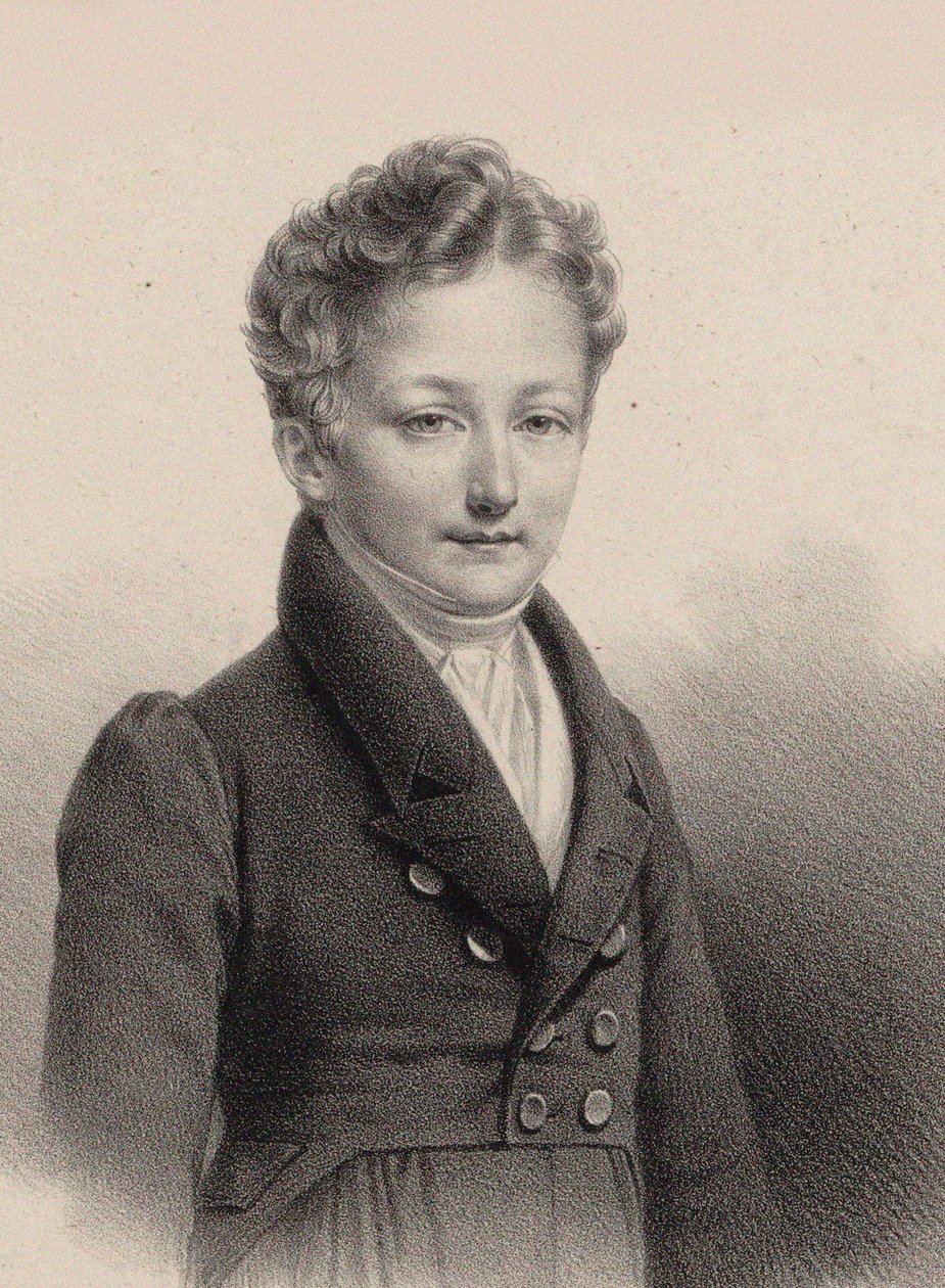 Pianisti ja säveltäjä Sigismund Thalbergin muotokuva 1812-1871, 1826. tekijältä Pierre Roch Vigneron