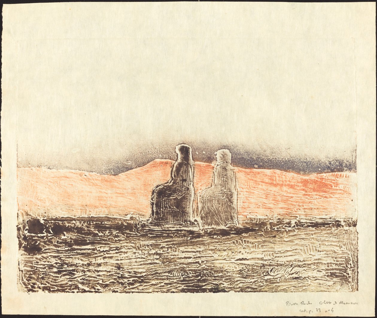 Memnonin kolossit (Thebes) tekijältä Pierre Roche