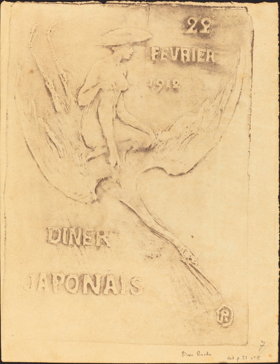 Woman and Swan, 22. helmikuuta 1912, Diner Japanese (Woman and Bird, 22. helmikuuta 1912, J tekijältä Pierre Roche