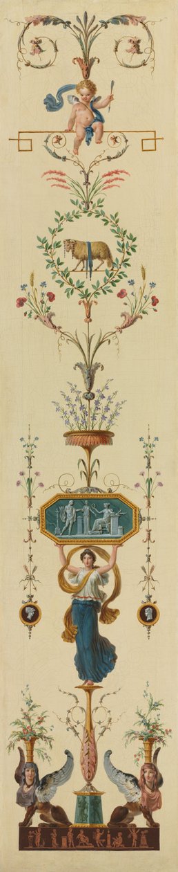 Koristepaneeli, 1790-luku. tekijältä Pierre Rousseau
