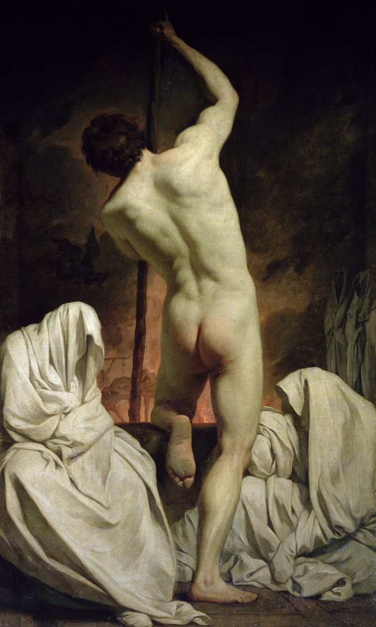 Charon Passing the Shades (öljy kankaalle) tekijältä Pierre Subleyras