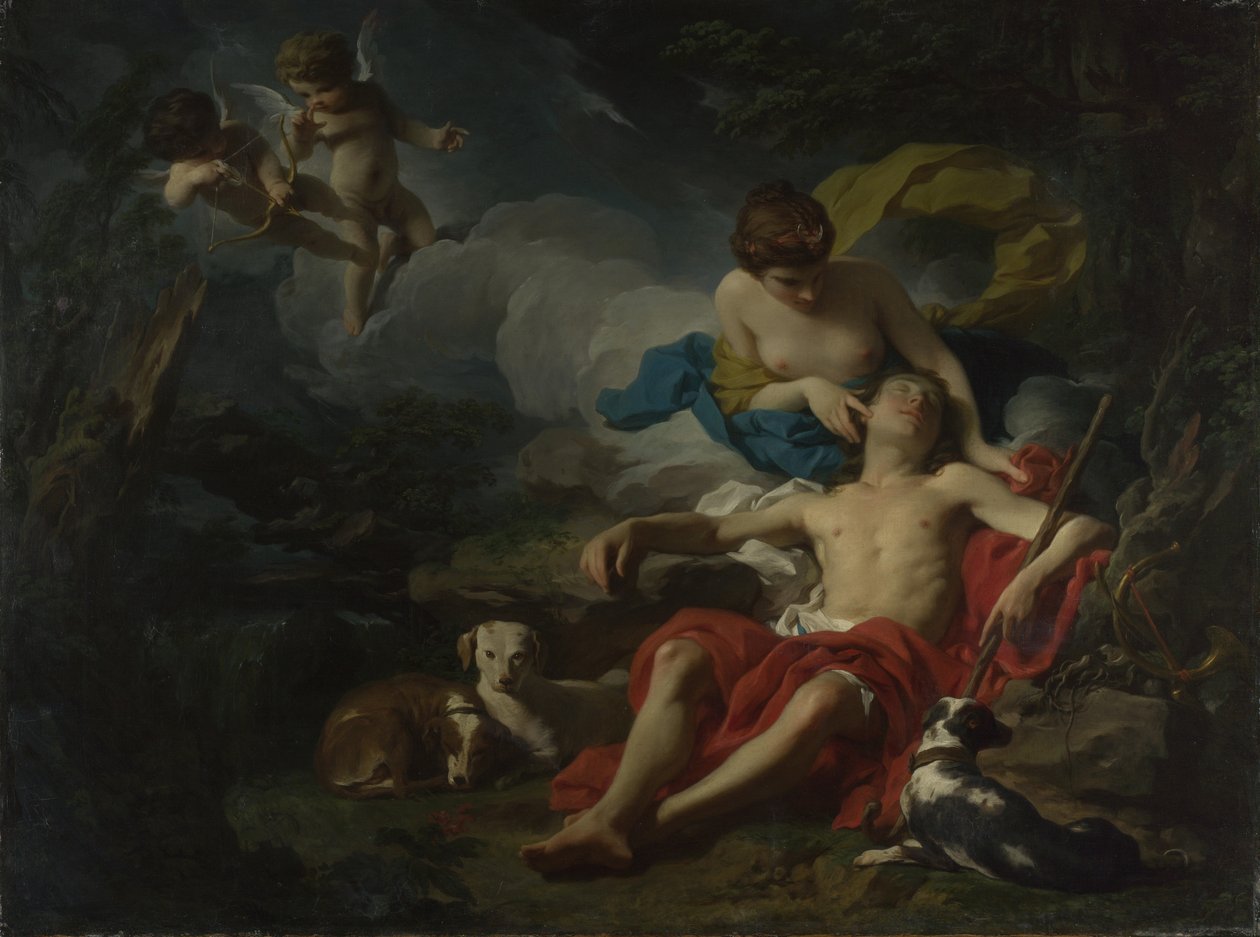 Diana ja Endymion, n. 1745 (öljy kankaalle) tekijältä Pierre Subleyras