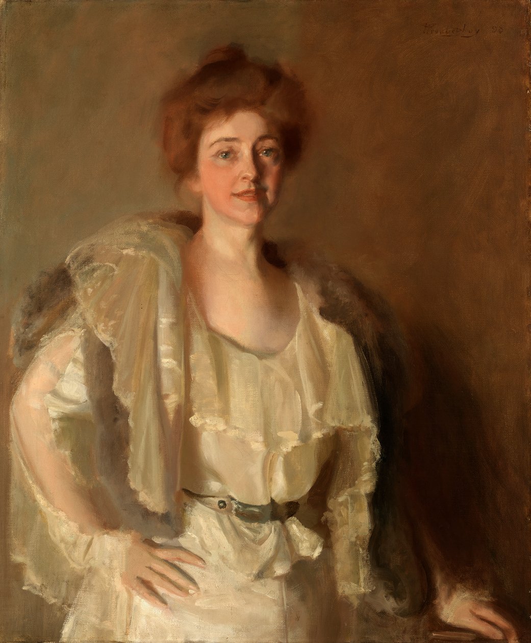 Alice Barney elokuvassa Whites and Browns, 1898. tekijältä Pierre Troubetzkoy