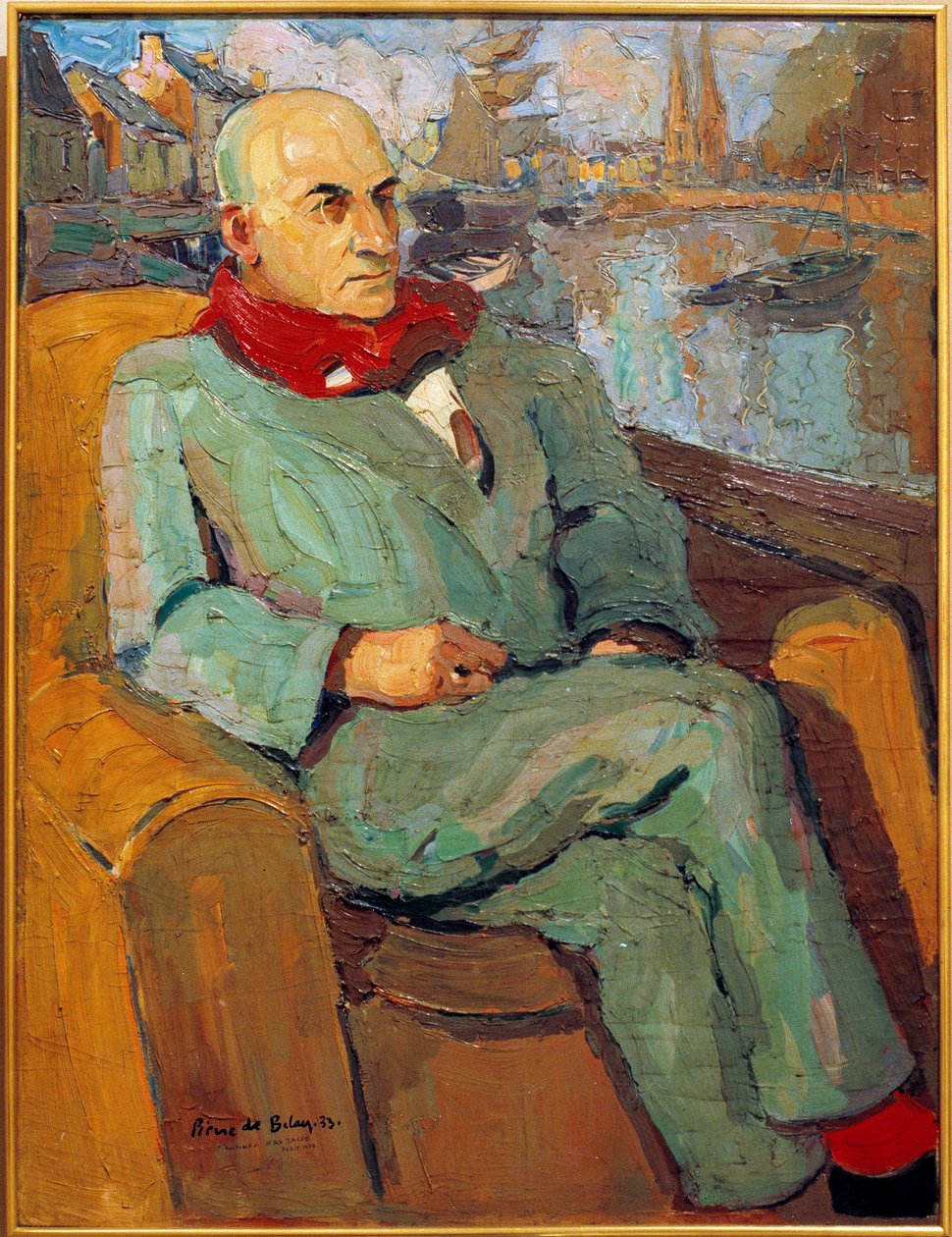 Max Jacobin (1876 - 1944) muotokuva. Pierre De Belayn (1890-1947) maalaus, 1900-luku. Orleans, Musee des Beaux Arts. tekijältä Pierre de Belay