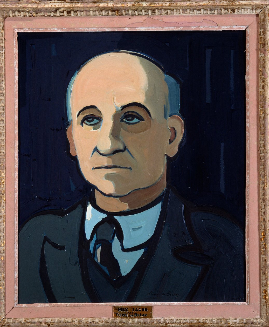 Ranskalaisen runoilijan Max Jacobin (1876-1944) muotokuva Pierre de Belayn (1890-1947) maalaus 1900-luvun Orleansista. Kuvataidemuseo tekijältä Pierre de Belay