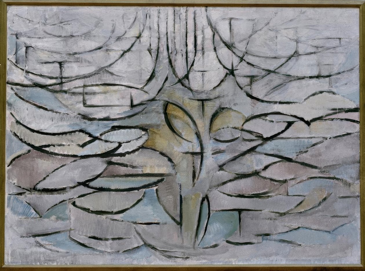 Blühender Apfelbaum tekijältä Piet Mondrian