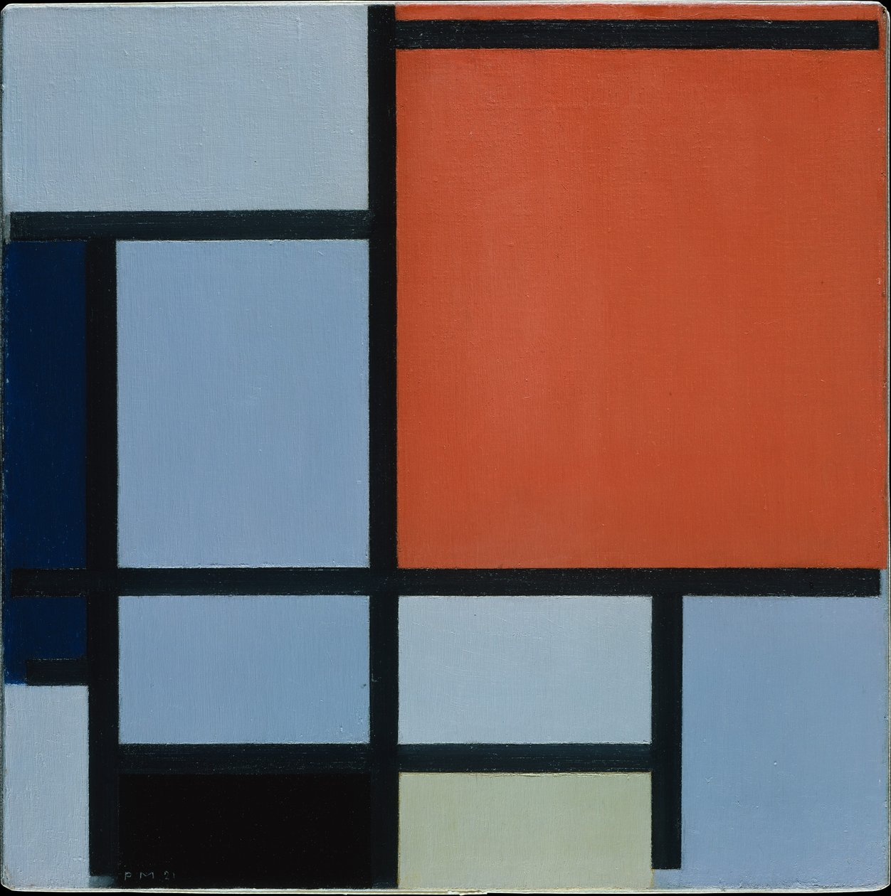 Sävellys, 1921 tekijältä Piet Mondrian
