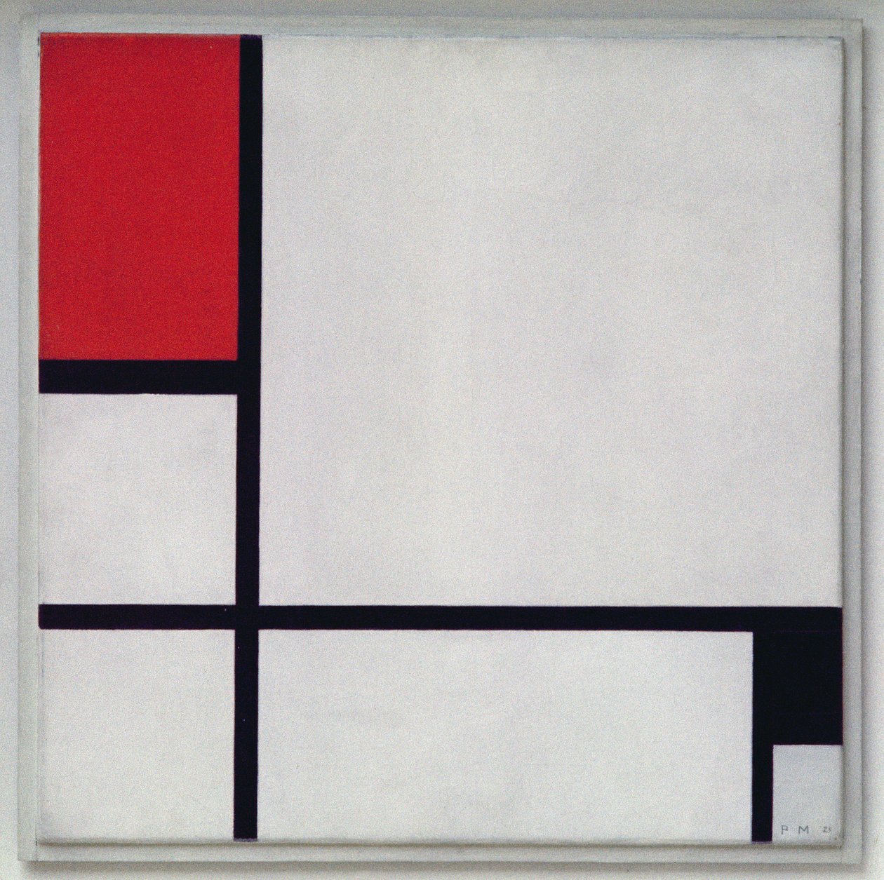 Sävellys nro 1, punainen ja musta, 1929 tekijältä Piet Mondrian