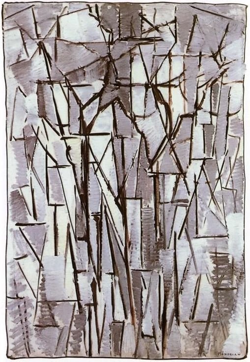 Kokoonpanopuut II tekijältä Piet Mondrian