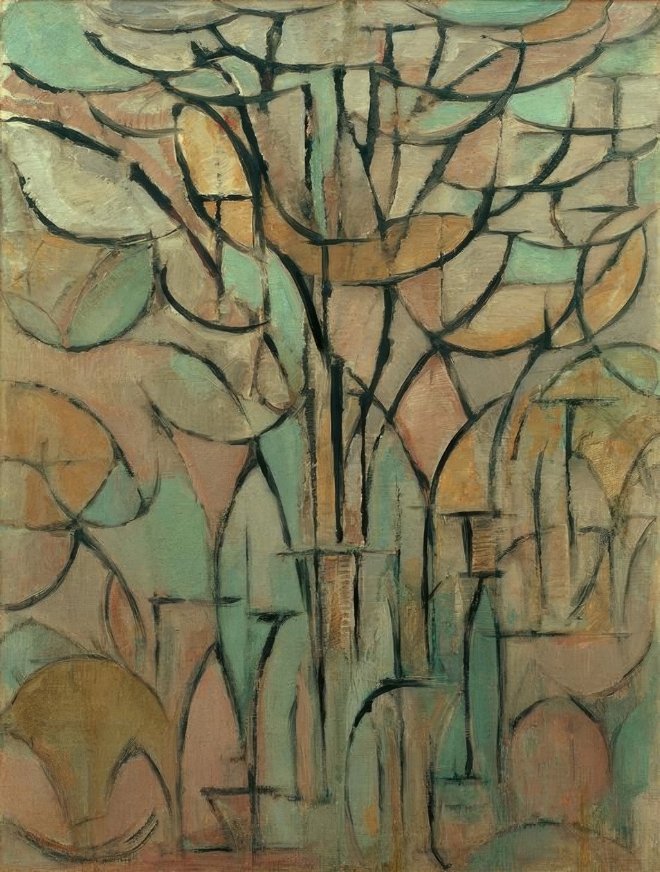 Die Bäume tekijältä Piet Mondrian