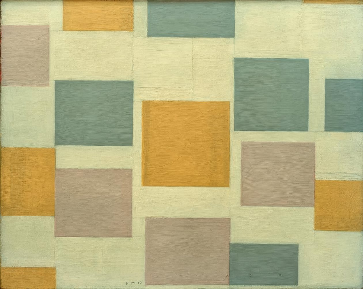 Koostumus nro. 5; Koostumus mit Farbflächen 5 tekijältä Piet Mondrian