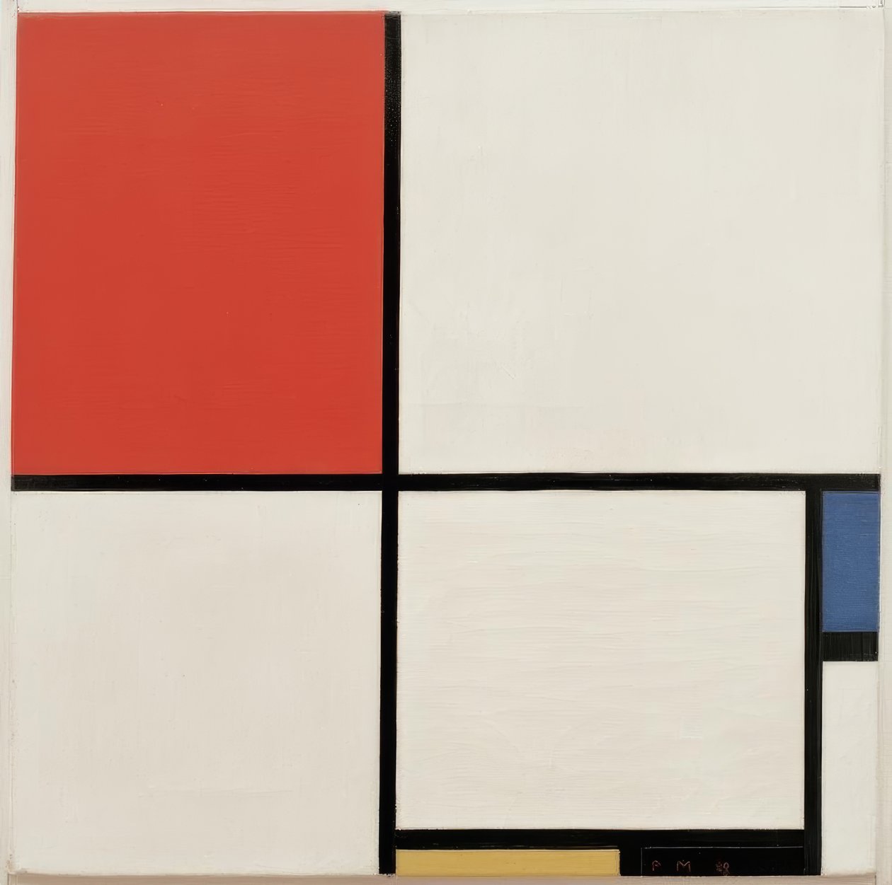 Koostumus nro. III; Koostumus mit Rot, Blau, Gelb und Sch tekijältä Piet Mondrian