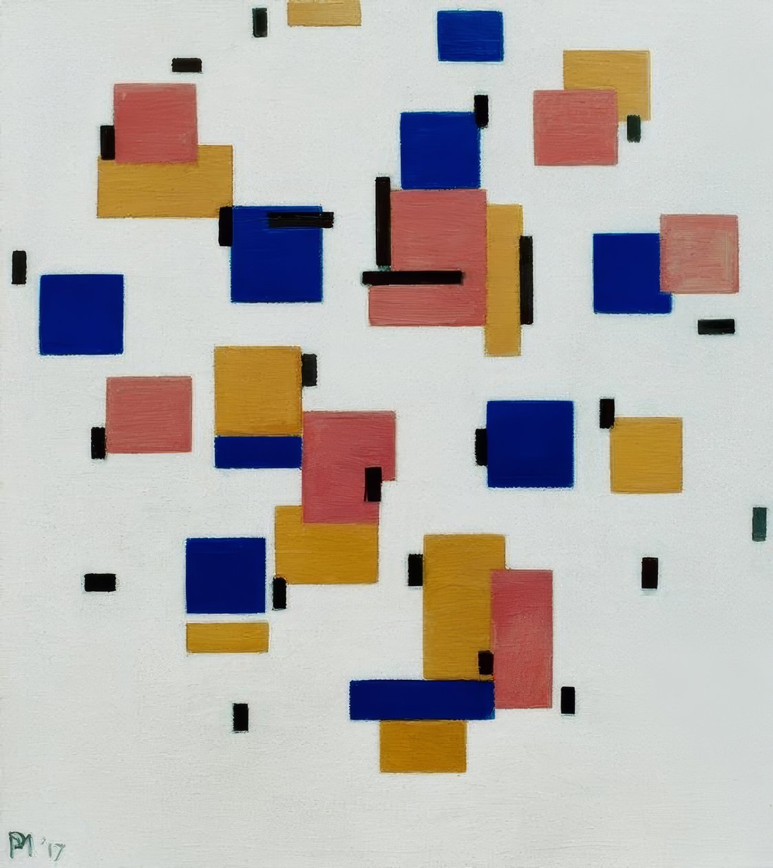 Koostumus Farbe B:ssä tekijältä Piet Mondrian