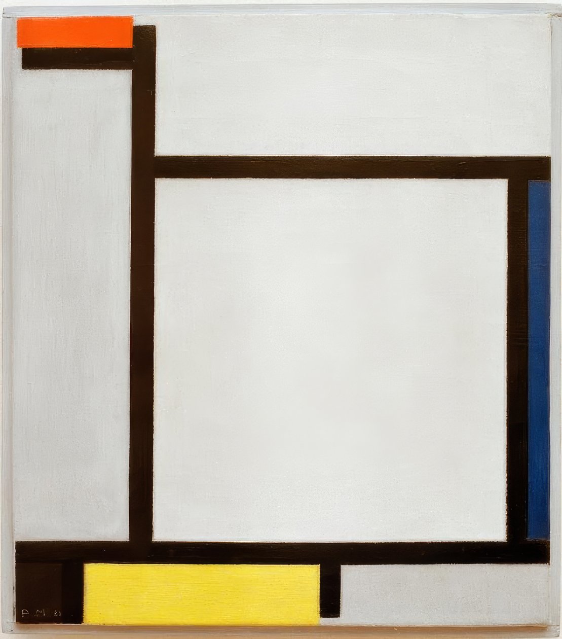 Koostumus Rot, Blau, Schwarz, Gelb ja Grau tekijältä Piet Mondrian
