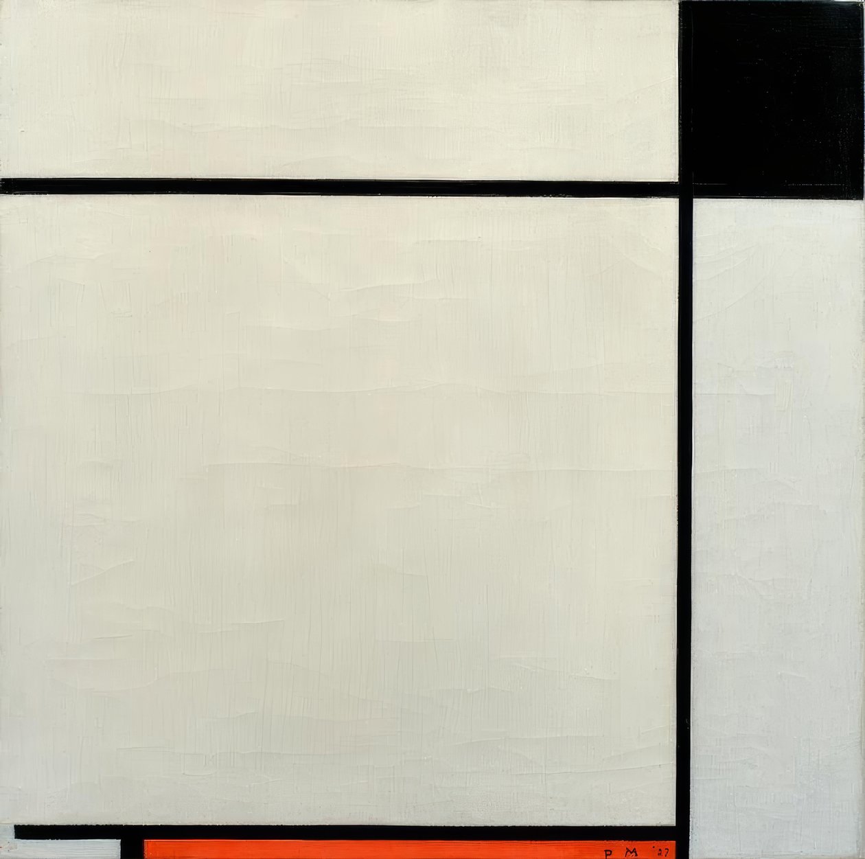 Koostumus Schwarz, Rot und Grau tekijältä Piet Mondrian