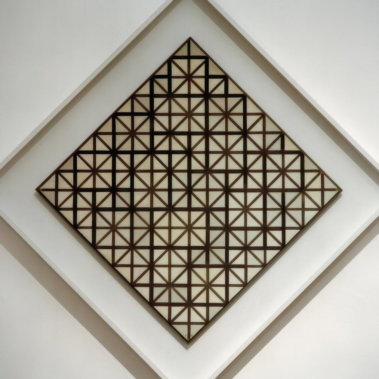 Koostumus mit grauen Linien; Koostumus ruudukon 3 kanssa; Loz tekijältä Piet Mondrian