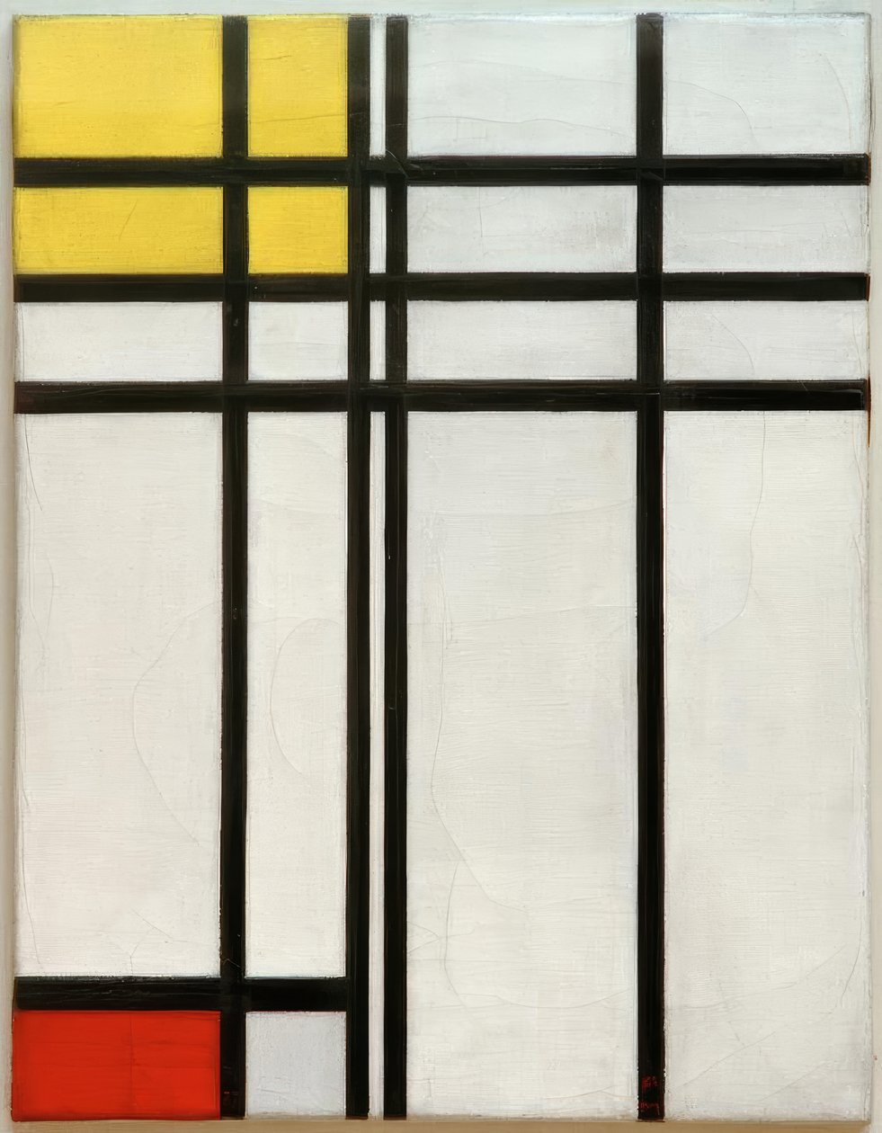 Nro I: Opposition de Lignes, de Rouge et Jaune tekijältä Piet Mondrian