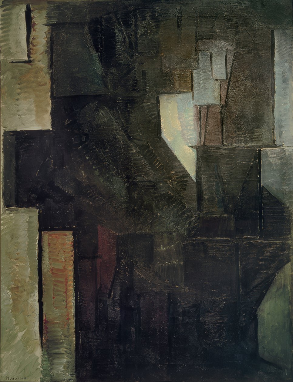 Porträt einer Dame tekijältä Piet Mondrian