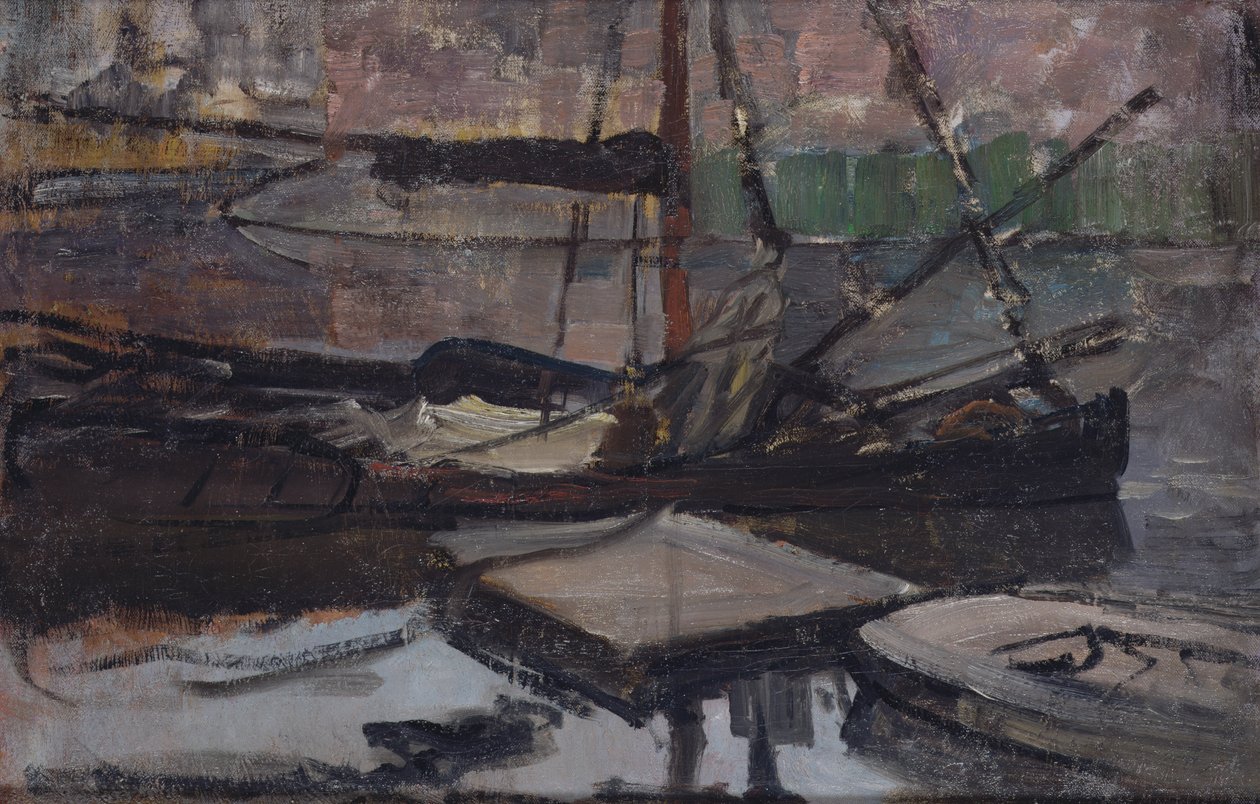 Stadhouderskade lähellä Amsterdamin pidätystaloa, 1899-1900 tekijältä Piet Mondrian
