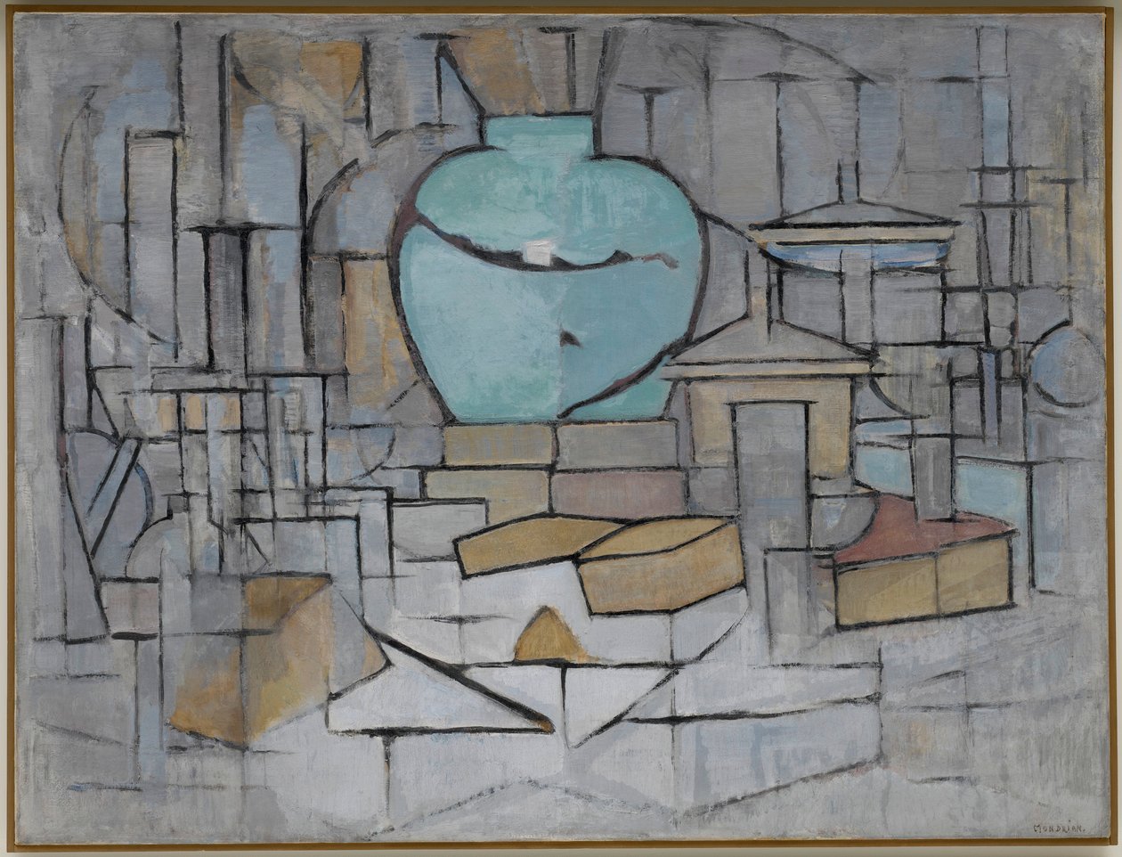 Asetelma Gingerpotin kanssa 2, 1912 tekijältä Piet Mondrian