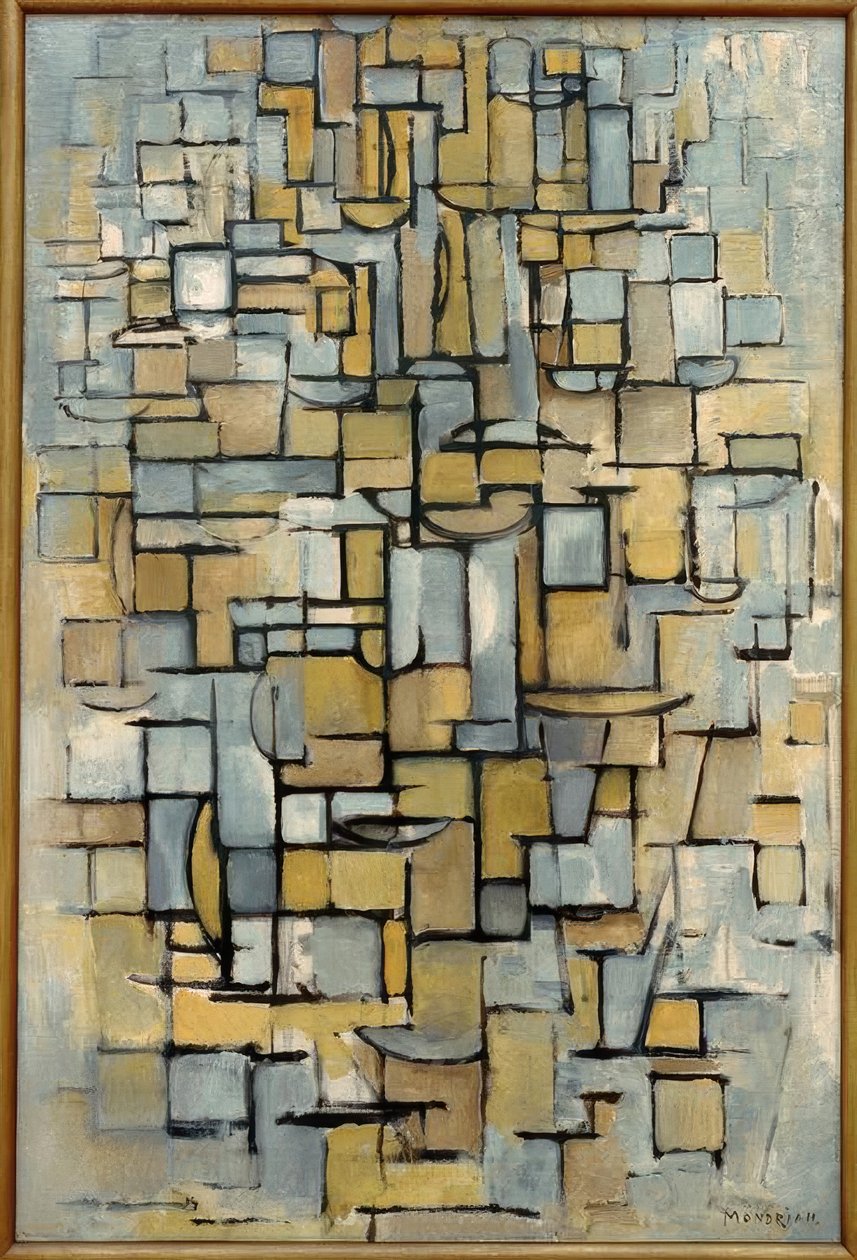 Taulukko nro 1; Koostumus Linie ja väri tekijältä Piet Mondrian