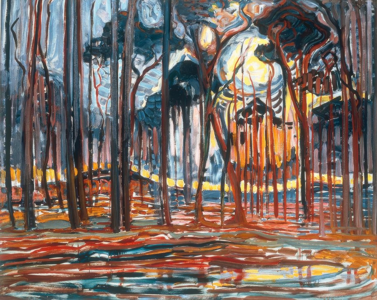 Metsä lähellä Oelea tekijältä Piet Mondrian