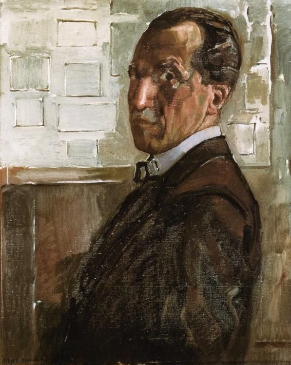 Zelfportret tekijältä Piet Mondrian