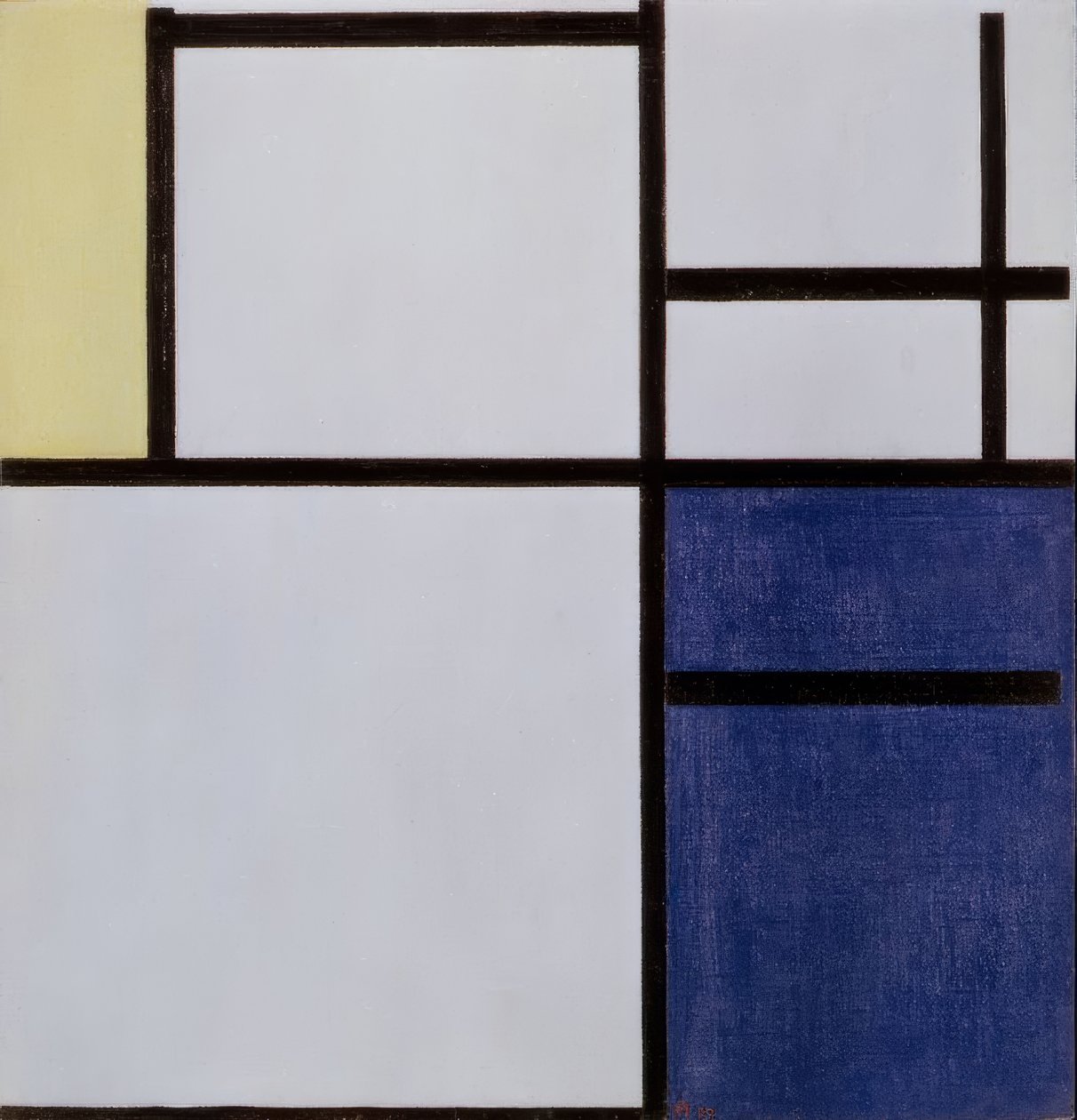 VALKOINEN, HARMAA, KELTAINEN, SININEN tekijältä Piet Mondrian