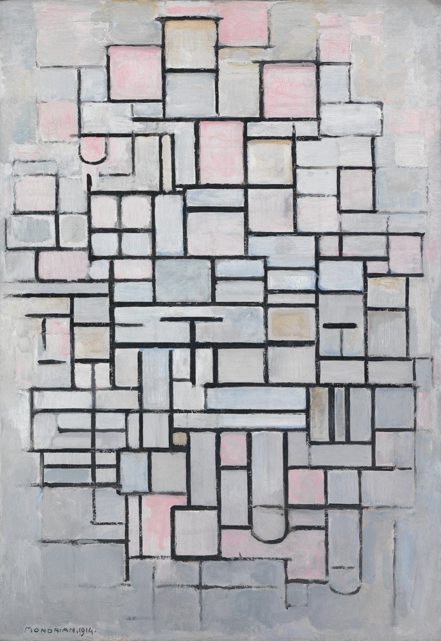 Koostumus nro IV tekijältä Piet Mondrian