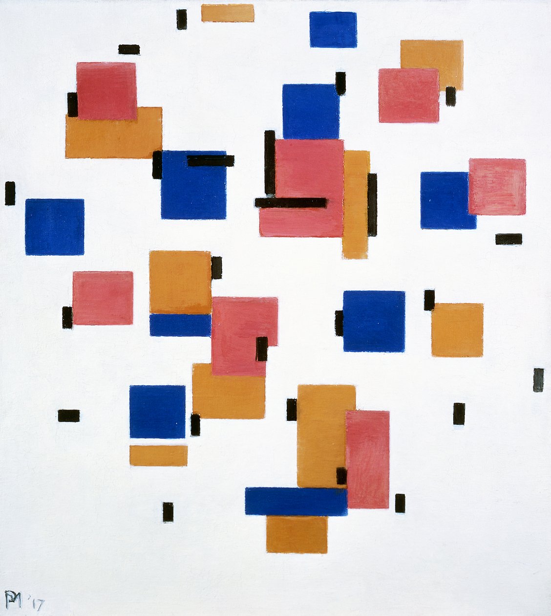 Koostumus värissä B tekijältä Piet Mondrian