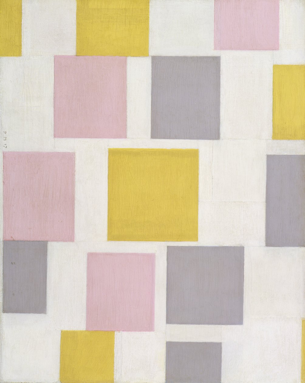 Koostumus väritasoilla 5 tekijältä Piet Mondrian
