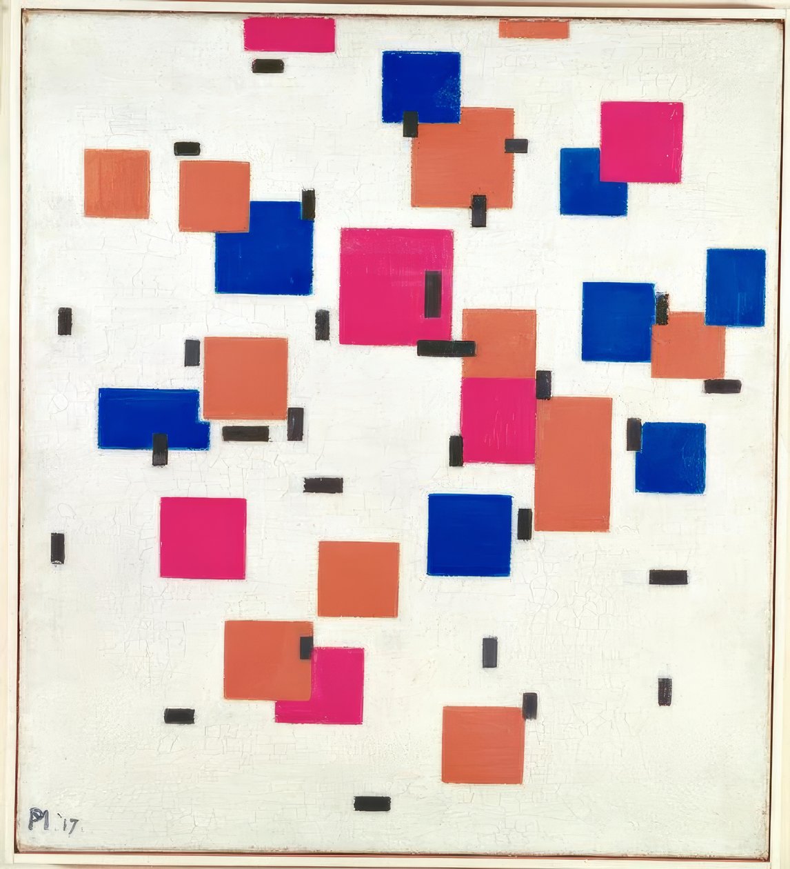 Koostumus värissä A tekijältä Piet Mondrian