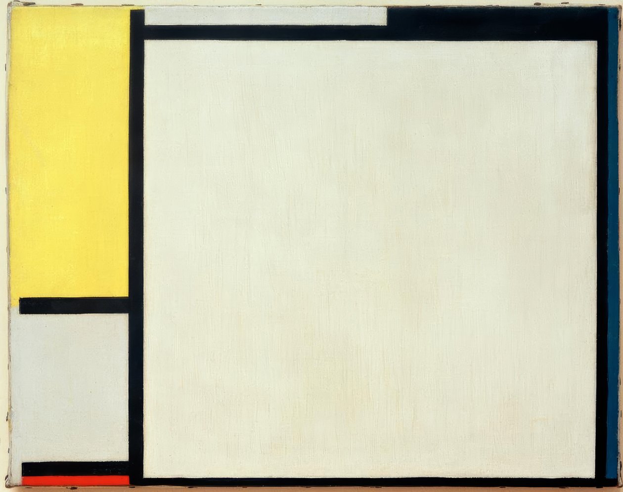Koostumus Gelb, Schwarz, Blau, Rot ja Grau tekijältä Piet Mondrian