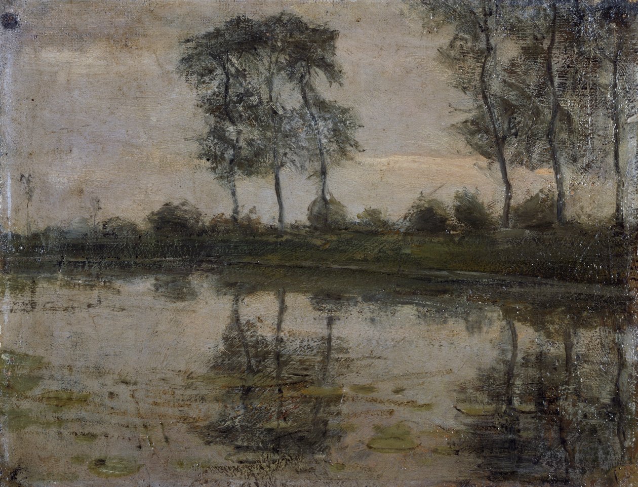 Puut Gein-joen rannalla, Piet Mondrian (1872-1944). Alankomaat, 1900-luku. tekijältä Piet Mondrian