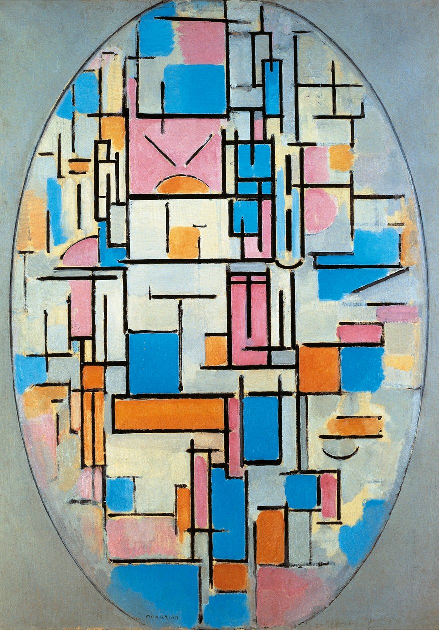 USA, New York, soikea koostumus tekijältä Piet Mondrian