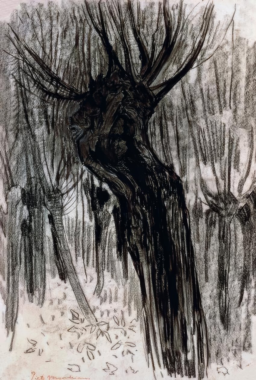 Willows, 1902-1904, tekijältä Piet Mondrian