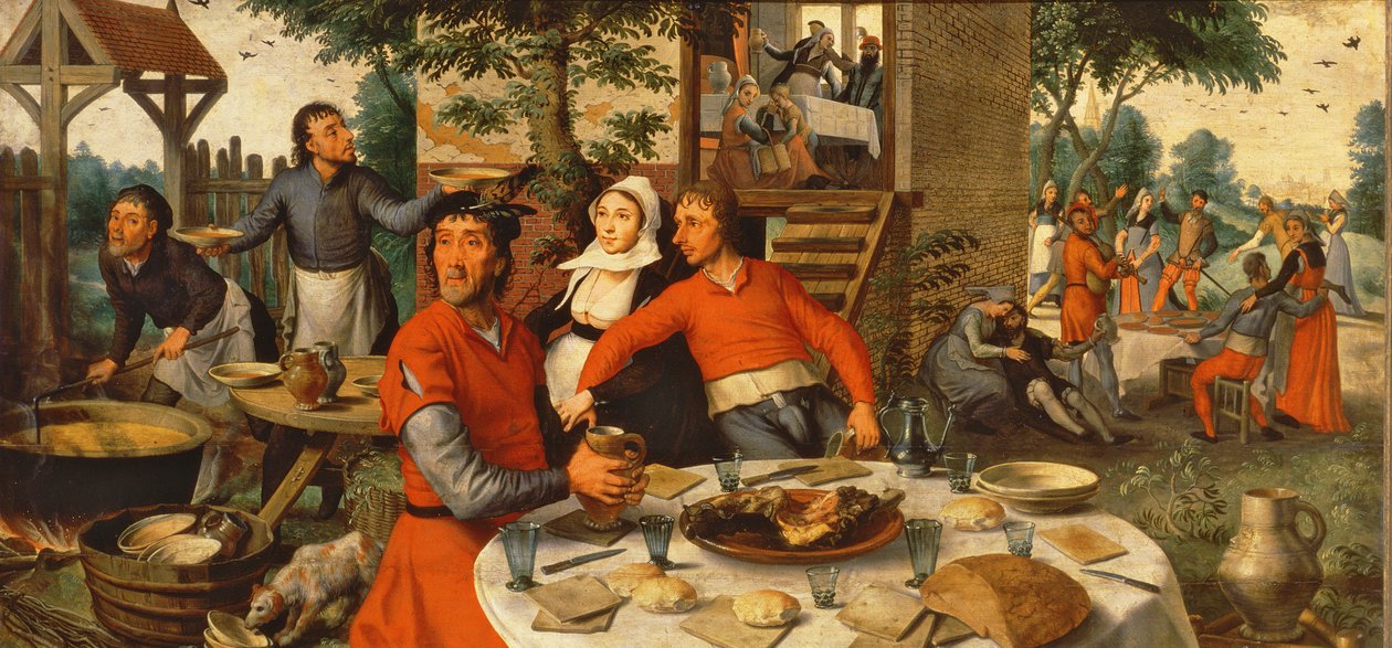 Talonpoikien juhla, 1550 tekijältä Pieter Aertsen