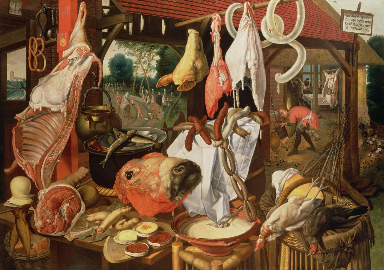 Lihakoju, 1568 tekijältä Pieter Aertsen