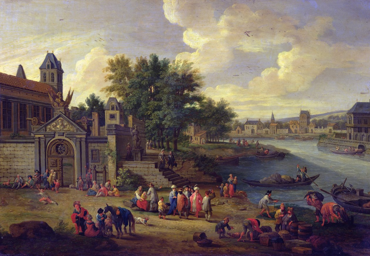 Näkymä telakalle, noin 1680 tekijältä Pieter Bouts