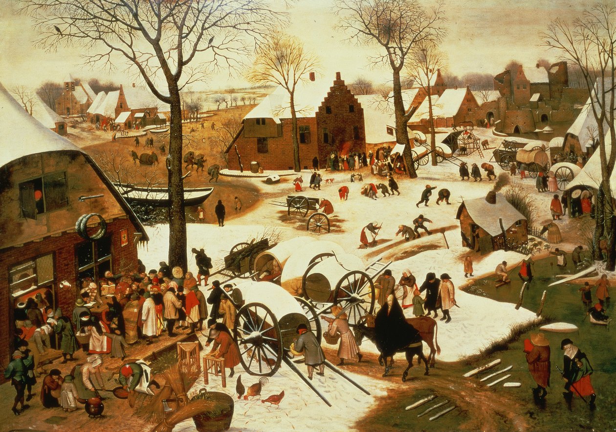 Census sa Bethlehem, c.1566 finn tekijältä Pieter Bruegel the Elder