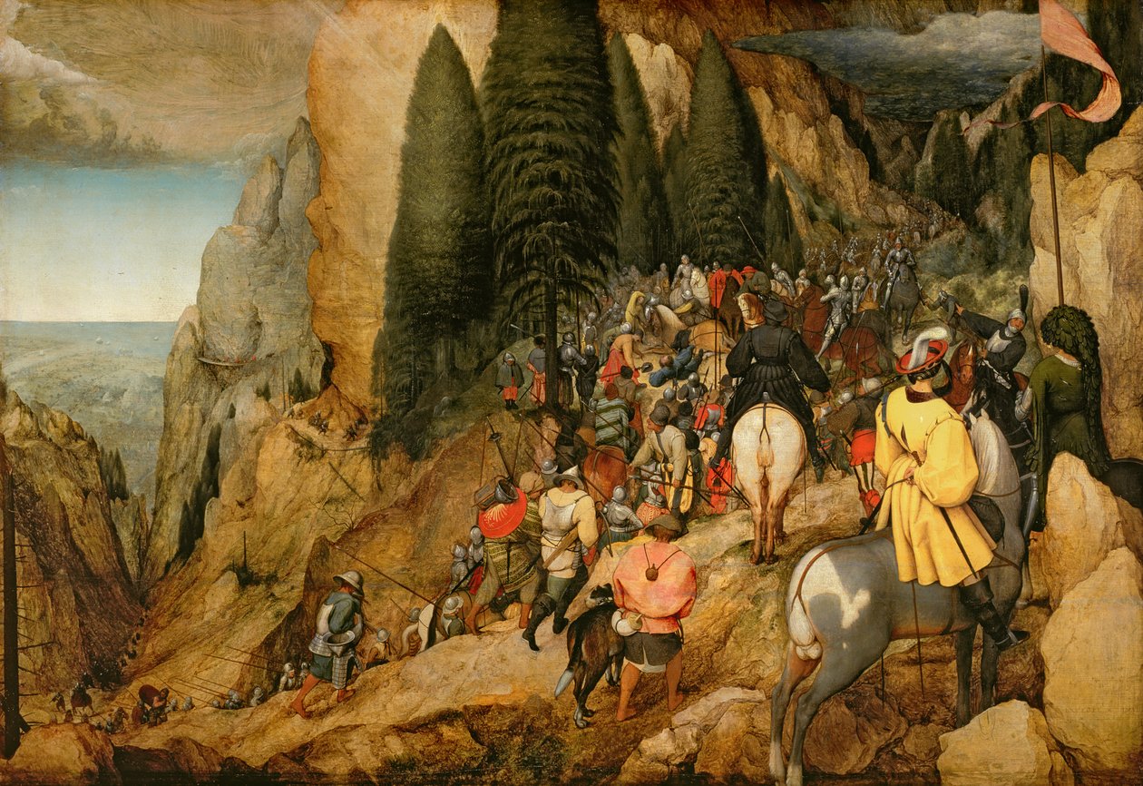 Pyhän Paavalin kääntymys, 1567 tekijältä Pieter Bruegel the Elder
