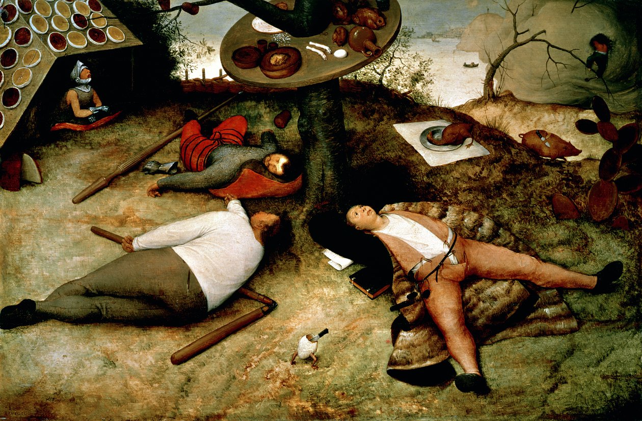 Cockaignen maa, 1567 tekijältä Pieter Bruegel the Elder