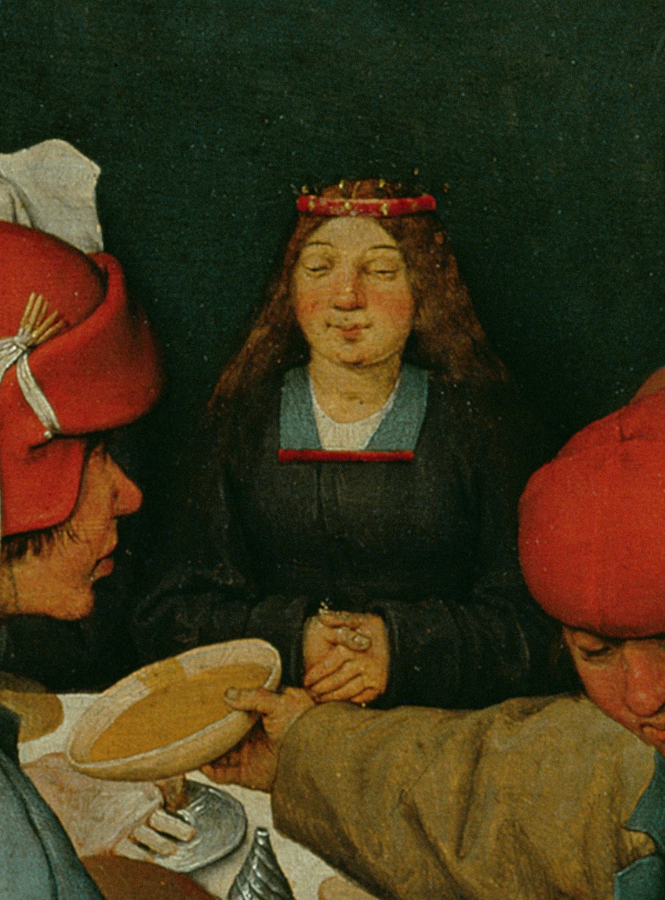 Talonpoikahäät (Bauernhochzeit) (yksityiskohta 68946), 1568 tekijältä Pieter Bruegel the Elder