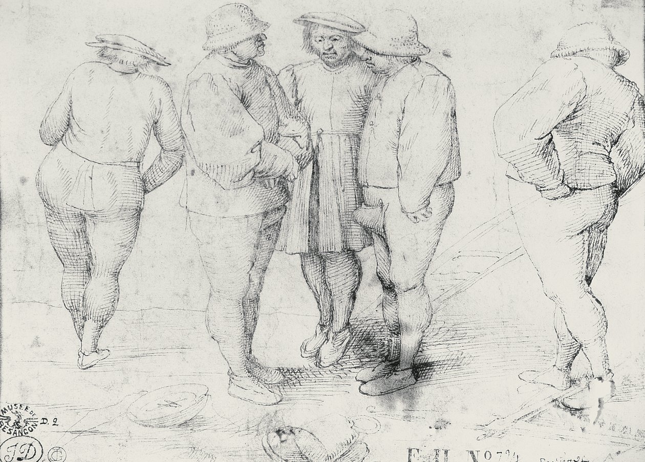 Talonpojat keskustelussa tekijältä Pieter Bruegel the Elder