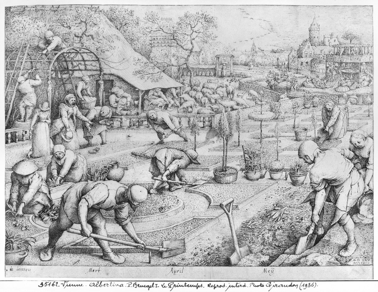 Kevät, 1565 tekijältä Pieter Bruegel the Elder