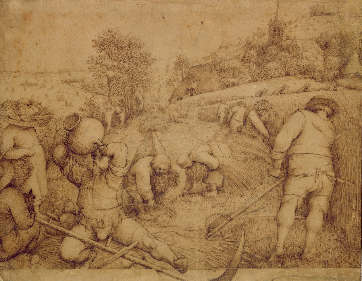 Kesä, 1568 (kynä ja muste paperille) tekijältä Pieter Bruegel the Elder